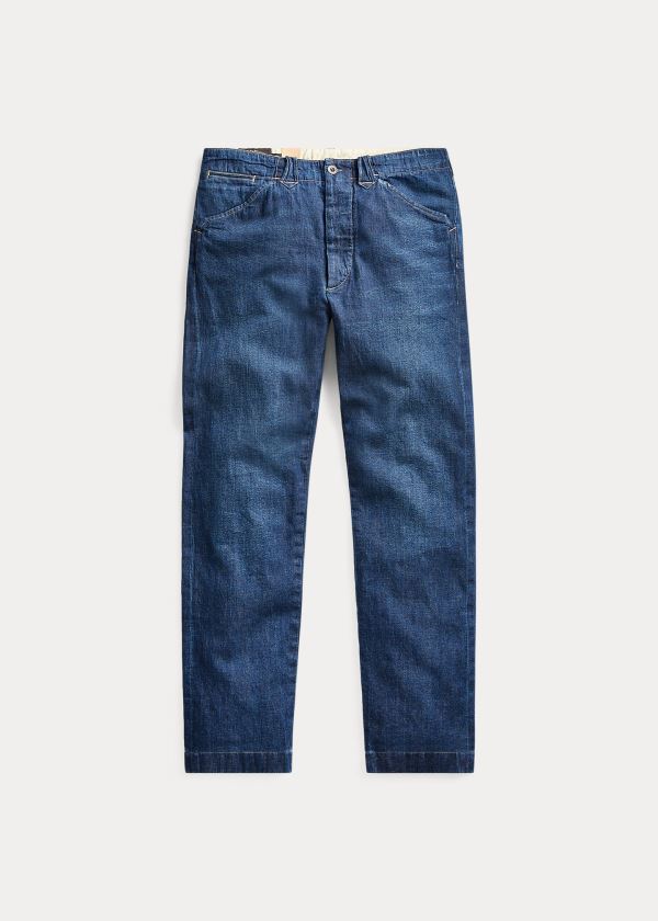 Men's Ralph Lauren Slim Straight Denim Pants | 934156SWC